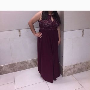 Prom Dress Maroon